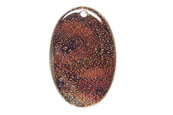 Dichroic Lampwork Glass Pendants: Oval & Coin & More - 120 Styles