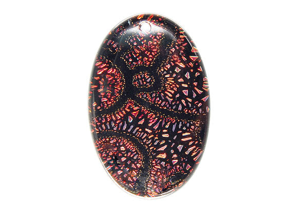 Dichroic Lampwork Glass Pendants: Oval & Coin & More - 120 Styles