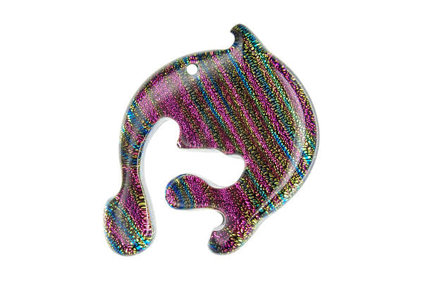 Dichroic Lampwork Glass Pendants: Oval & Coin & More - 120 Styles