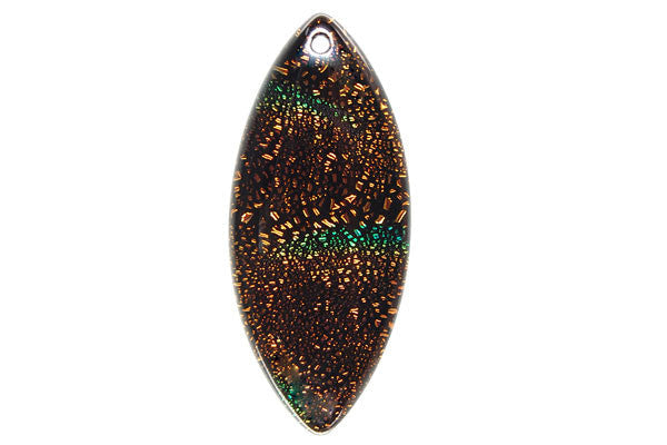 Dichroic Lampwork Glass Pendants: Oval & Coin & More - 120 Styles
