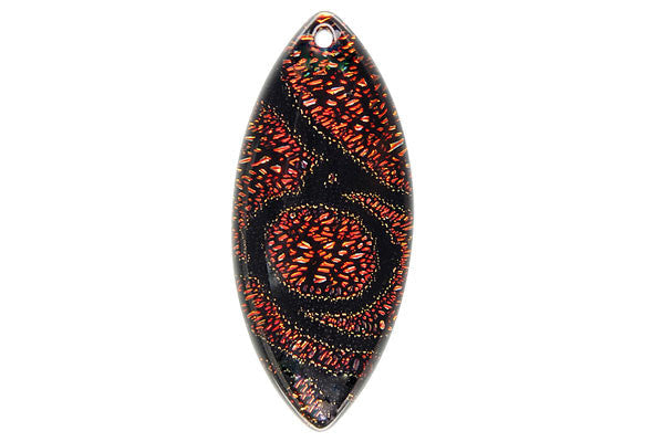 Dichroic Lampwork Glass Pendants: Oval & Coin & More - 120 Styles