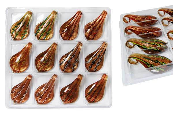 Lampwork Art Glass Value Pack & Mixed Shape Pendants - 43 Styles