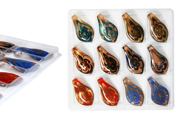 Lampwork Art Glass Value Pack & Mixed Shape Pendants - 43 Styles
