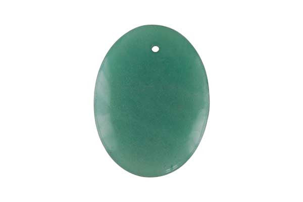 Colored Jade (Green) Flat Oval - 30x40mm - Piece - unbranded Colored Jade pendant for jewelry making