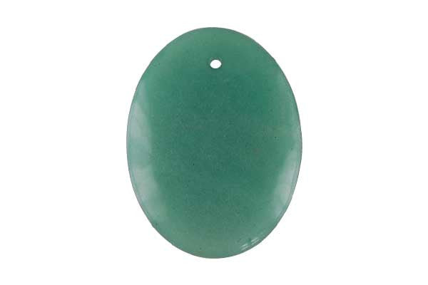 Colored Jade (Green) Flat Oval - 35x45mm - Piece - unbranded Colored Jade pendant for jewelry making