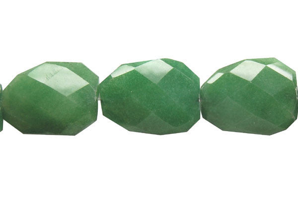 Green Marble Beads - Green) Twisted Faceted Flat Slab - 30x40mm - 16-inch - unbranded beads for jewelry making
