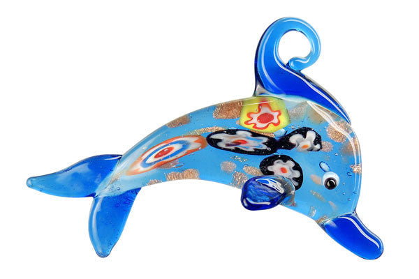 Lampwork Art Glass Dolphin Pendants - 17 Styles