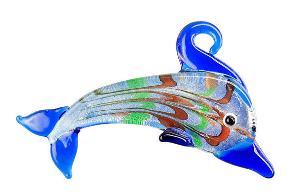 Lampwork Art Glass Dolphin Pendants - 17 Styles