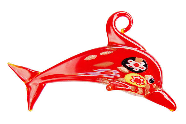Lampwork Art Glass Dolphin Pendants - 17 Styles