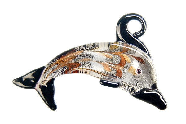 Lampwork Art Glass Dolphin Pendants - 17 Styles