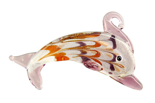Lampwork Art Glass Dolphin Pendants - 17 Styles