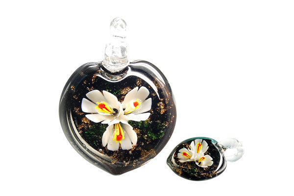 Lampwork Art Glass Heart Pendants - 46 Styles
