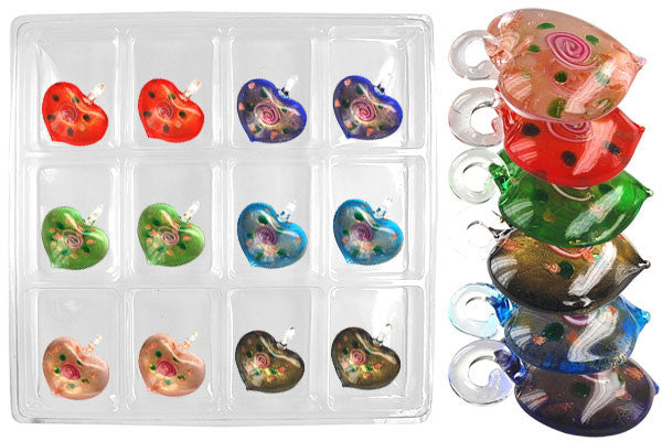 Lampwork Art Glass Value Pack & Mixed Shape Pendants - 43 Styles