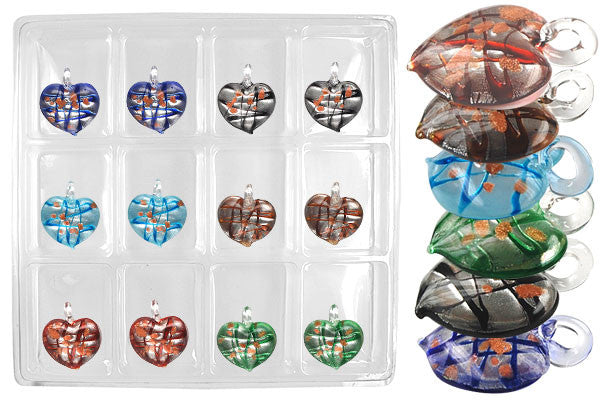 Lampwork Art Glass Value Pack & Mixed Shape Pendants - 43 Styles