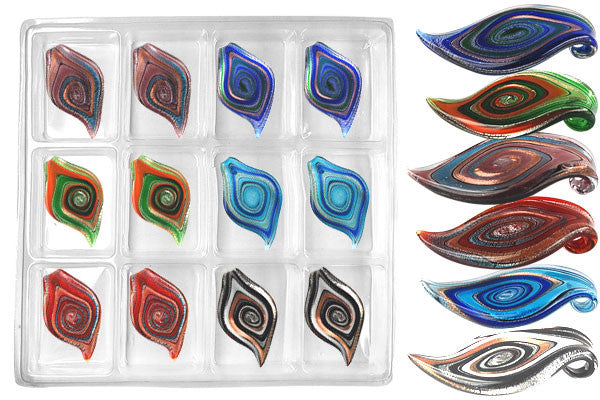 Lampwork Art Glass Value Pack & Mixed Shape Pendants - 43 Styles
