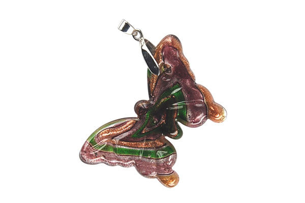 Lampwork Art Glass Butterfly Pendants - 19 Styles