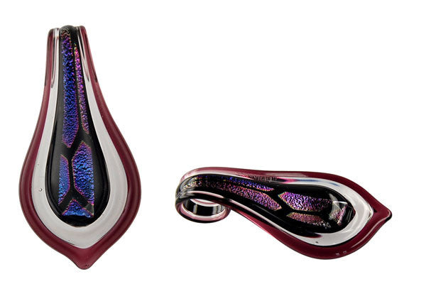 Dichroic Lampwork Glass Pendants: Oval & Coin & More - 120 Styles