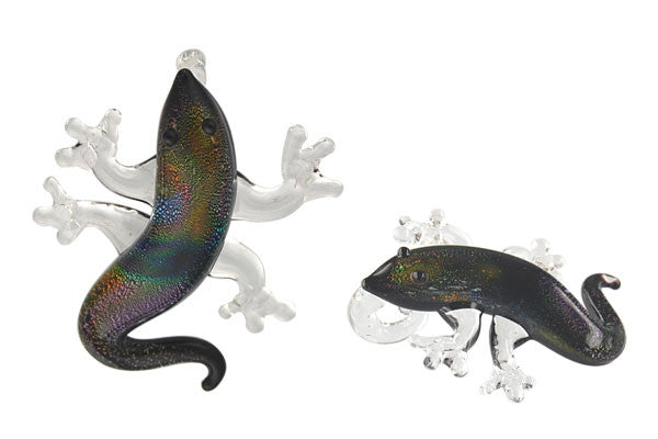 Dichroic Lampwork Glass Pendants: Oval & Coin & More - 120 Styles