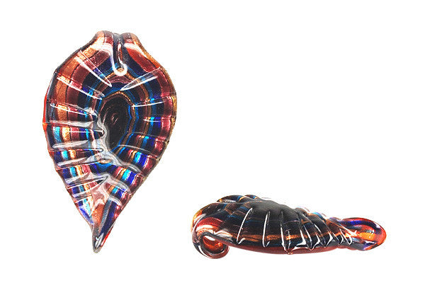 Lampwork Art Glass Leaf Pendants - 48 Styles