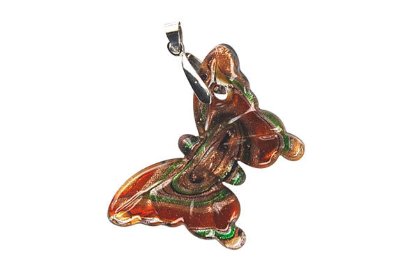 Lampwork Art Glass Butterfly Pendants - 19 Styles