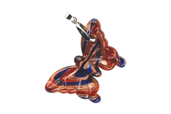 Lampwork Art Glass Butterfly Pendants - 19 Styles