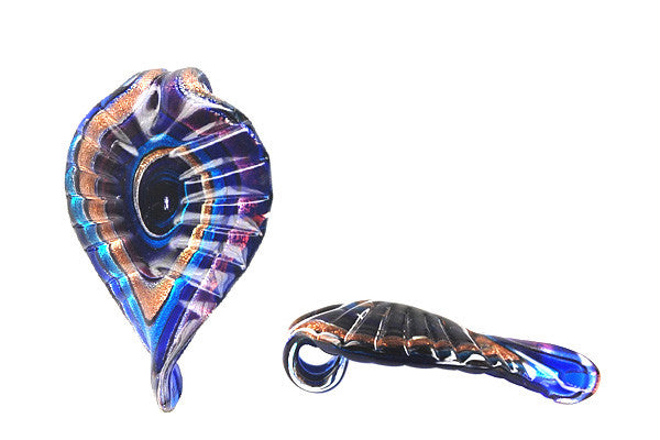 Lampwork Art Glass Leaf Pendants - 48 Styles