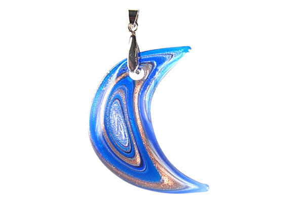 Lampwork Art Glass Moon Pendants - 13 Styles