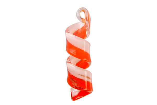 Lampwork Art Glass Twist Pendants - 4 Styles