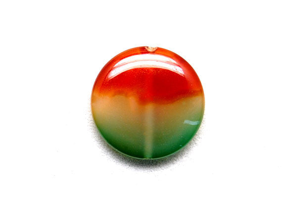 Agate (Rainbow) Coin - 30mm - Piece - unbranded Agate pendant for jewelry making