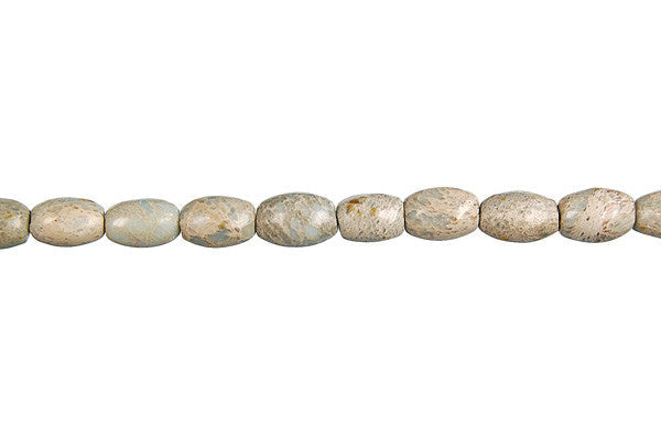 Aqua Terra Jasper Beads - Rice (B) - 6x9mm - 16-inch - unbranded beads for jewelry making