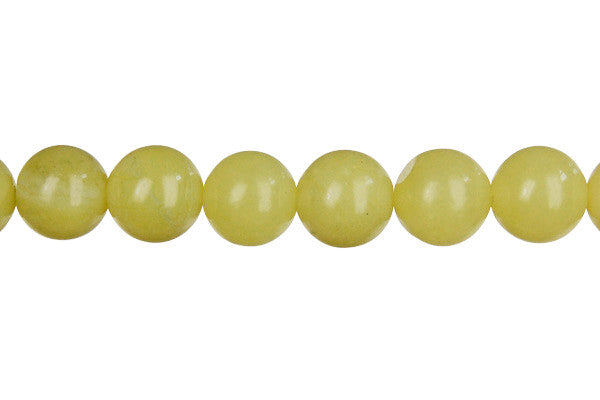 Olive Jade Beads - Light) Round (Light) - 8mm - 16-inch - unbranded beads for jewelry making