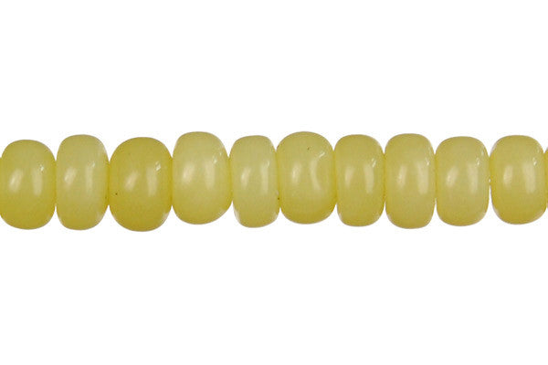 Olive Jade Beads - Light) Rondelle (Light) - 5x8mm - 16-inch - unbranded beads for jewelry making