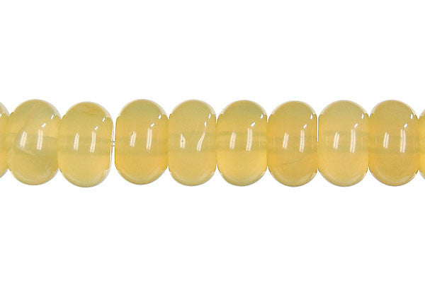 Yellow Opal Beads - Rondelle (Light A) - 5x8mm - 16-inch - unbranded beads for jewelry making