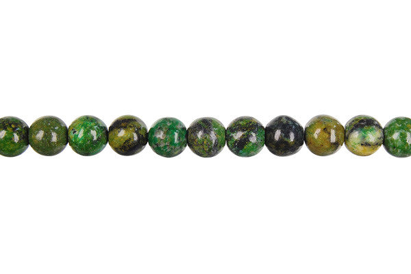 Turquoise Beads - Yellow and Green Turquoise Round - 8mm - 16-inch - unbranded beads for jewelry making