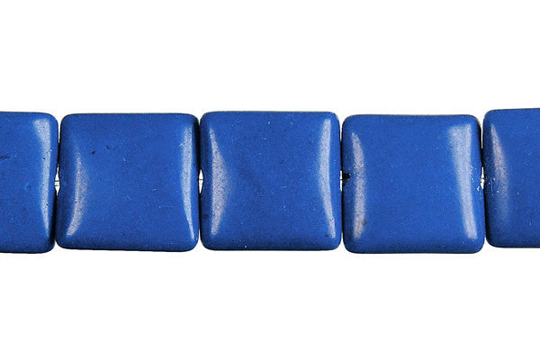 Lapis Beads - Dyed) Square - 16x16mm - 16-inch - unbranded beads for jewelry making