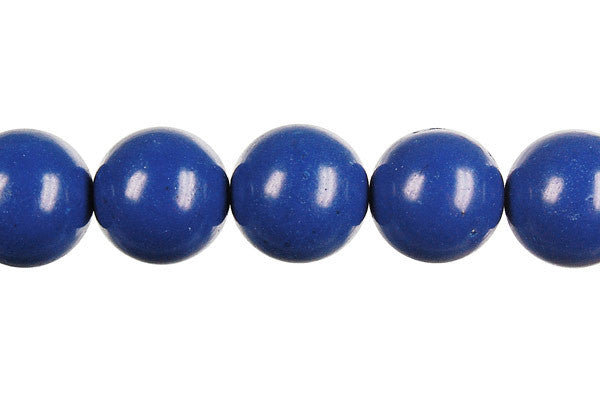 Lapis Beads - Dyed) Round - 14mm - 16-inch - unbranded beads for jewelry making