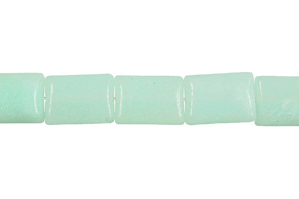 Amazonite Beads - Flat Rectangle (Light) - 10x14mm - 16-inch - unbranded beads for jewelry making