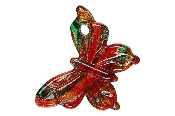 Lampwork Art Glass Butterfly Pendants - 19 Styles