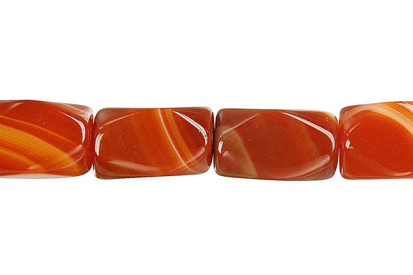 Sardonyx Beads - Red - Faceted Nugget - 9x15mm - 14-15-inch - unbranded beads for jewelry making