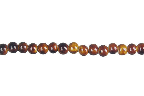 Porcelain Ceramic Beads - Round (Coffee) - 6mm - 14-inch - unbranded beads for jewelry making