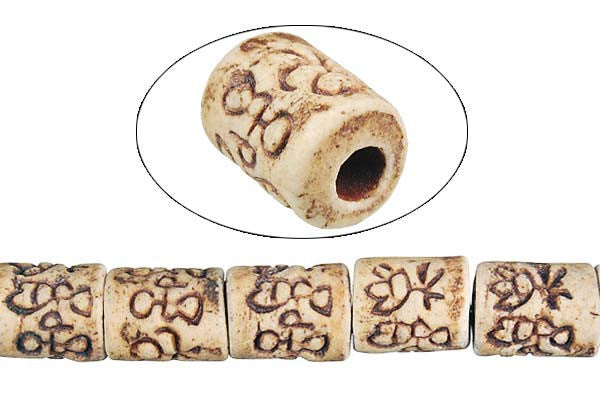 Poly Clay Beads - Tube (7005) - 8x10mm - 16-inch - unbranded beads for jewelry making