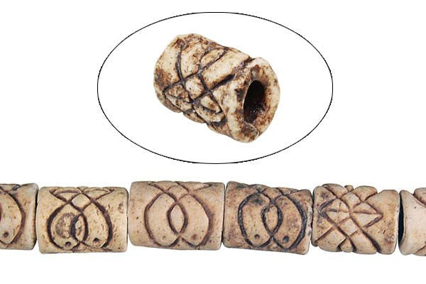 Poly Clay Beads - Tube (7002) - 8x10mm - 16-inch - unbranded beads for jewelry making