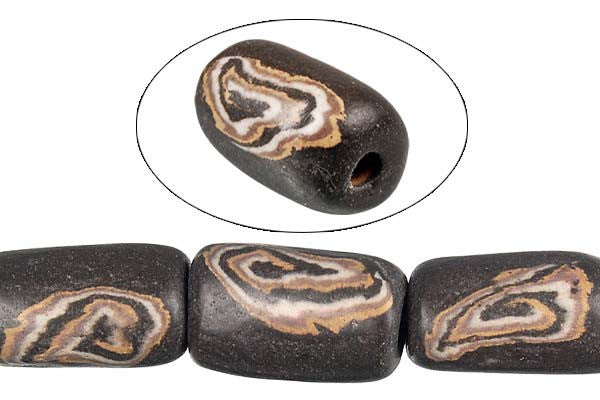 Poly Clay Beads - Tube (P61) - 10x18mm - 16-inch - unbranded beads for jewelry making
