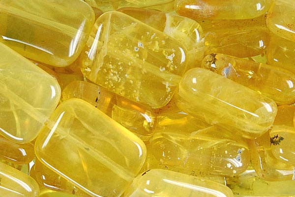 Yellow Opal Beads - Flat Rectangle (Dark) - 12x16mm - 16-inch - unbranded beads for jewelry making