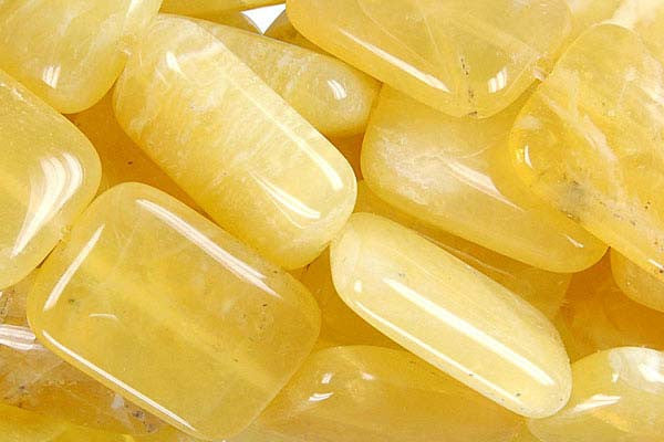 Yellow Opal Beads - Flat Rectangle - 13x18mm - 16-inch - unbranded beads for jewelry making