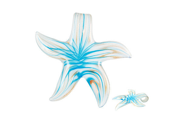 Lampwork Art Glass Star Pendants - 9 Styles