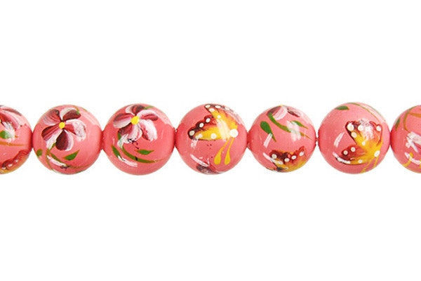 Shell MOP Beads - Shell Pearl Round (Flower 12) - 8mm - 8-inch - unbranded beads for jewelry making