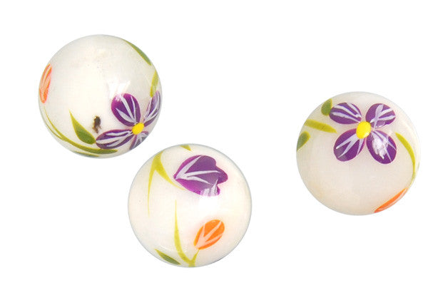 Shell MOP Beads - Shell Pearl Round (Flower 07) - 14mm - 8-inch - unbranded beads for jewelry making