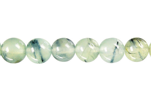 Prehnite Beads - Round - 6mm - 16-inch - unbranded beads for jewelry making
