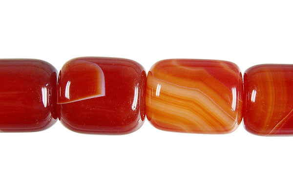 Sardonyx Beads - (Red Drum Beads - 14x20mm - 14-15-inch - unbranded beads for jewelry making